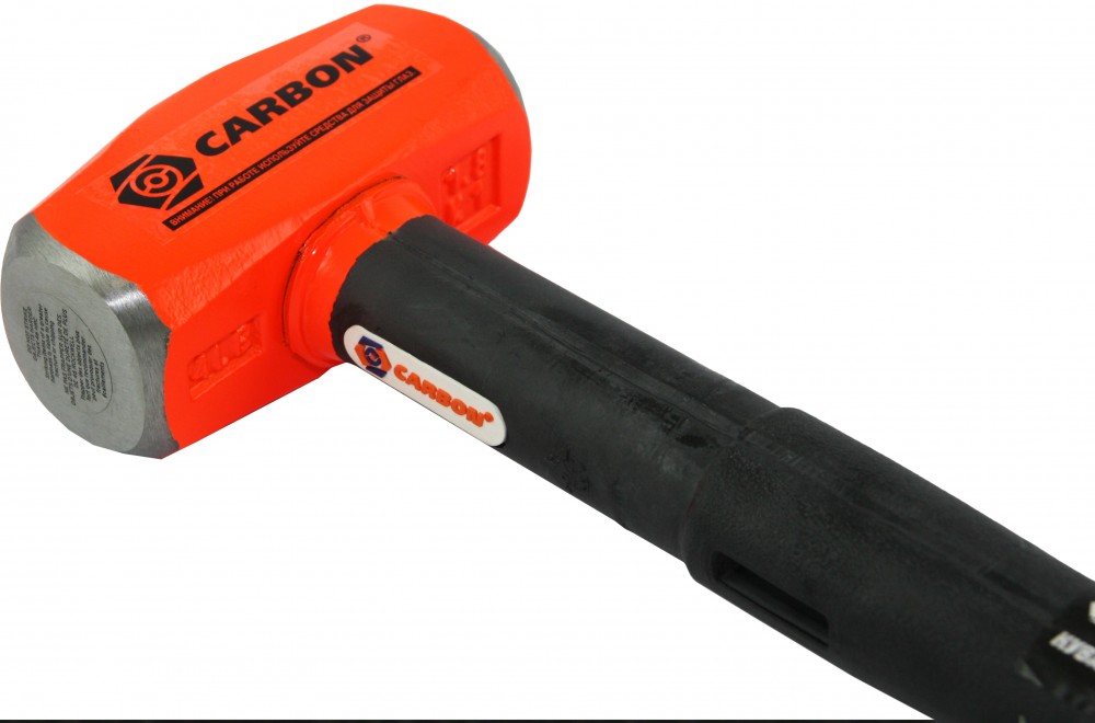 Carbon CHICH18400 Кувалда с резиновой рукояткой и стальным сердечником, 1,8 кг CHICH18400