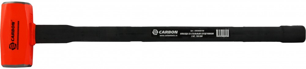 Carbon CHISH50750 Кувалда с резиновой рукояткой и стальным сердечником, 5 кг CHISH50750