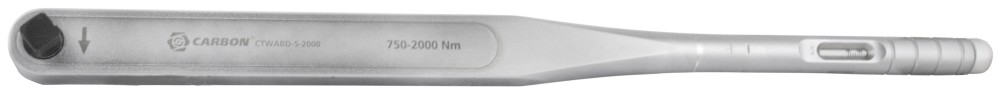Carbon CTWABD-5-2000 Ключ динамометрический алюминиевый со сквозным приводом, 1"DR, 750-2000 Нм, погрешность пр.+/-3% CTWABD-5-2000