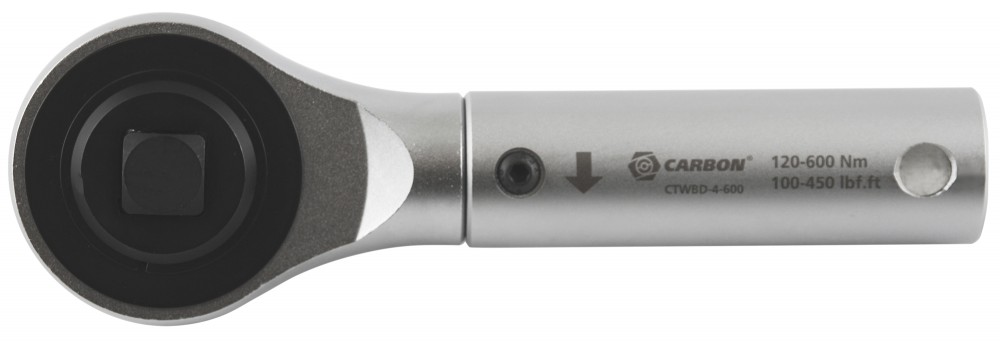 Carbon CTWBD-4-600 Ключ динамометрический переломного типа со сквозным приводом, 3/4"DR, 120-600 Нм, погрешность пр.+/-4% CTWBD-4-600