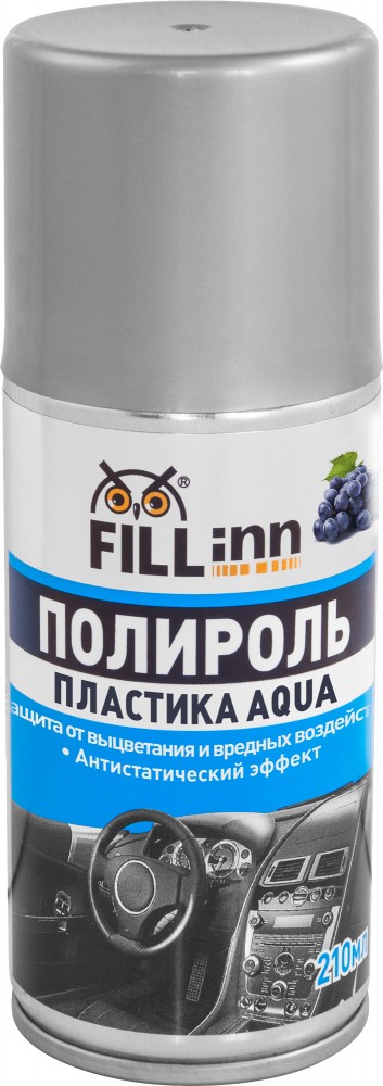  FL144 Полироль пластика AQUA (пенный, глянцевый) виноград, 210 мл (аэрозоль) FL144
