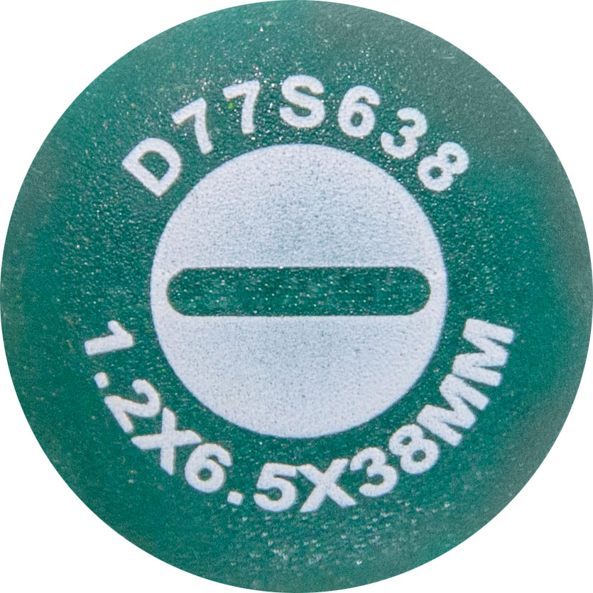  D77S638 Отвертка стержневая шлицевая ANTI-SLIP GRIP, SL6.5х38 мм D77S638