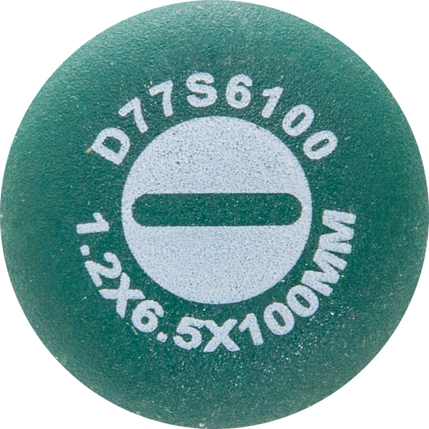  D77S6100 Отвертка стержневая шлицевая ANTI-SLIP GRIP, SL6.5х100 мм D77S6100
