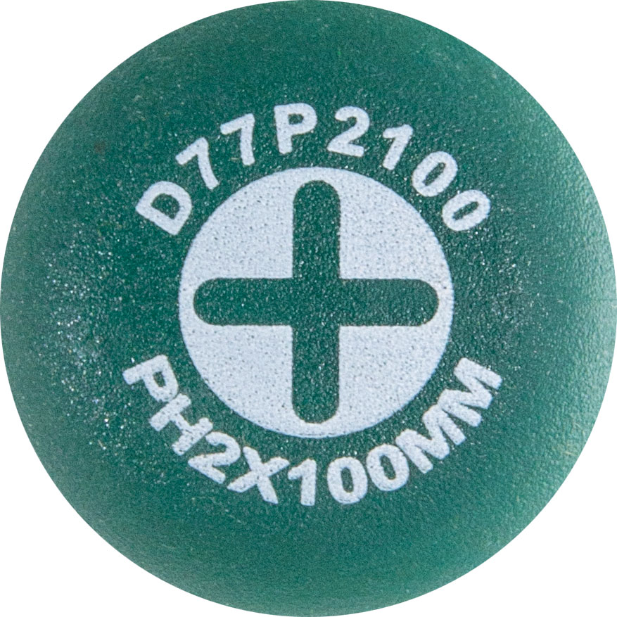  D77P2100 Отвертка стержневая крестовая ANTI-SLIP GRIP, PH2х100 мм D77P2100