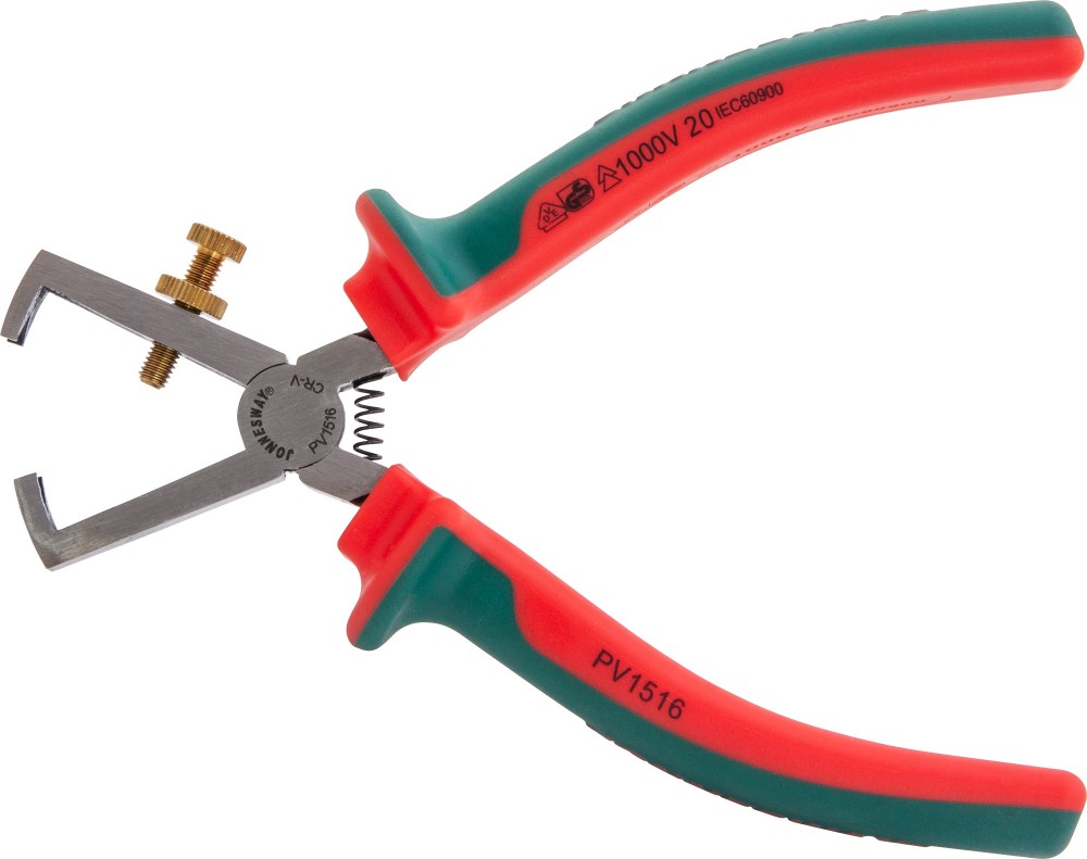 Jonnesway PV1516 Пассатижи диэлектрические для снятия изоляции, 160 мм PV1516