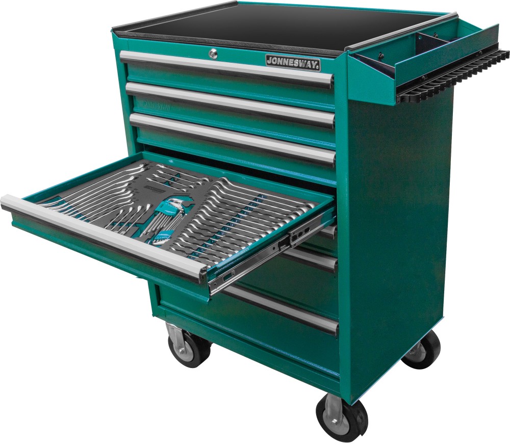 Jonnesway C-7DW1179V Тележка инструментальная 7-ми полочная с инструментом в ложементах, 179 предметов C-7DW1179V