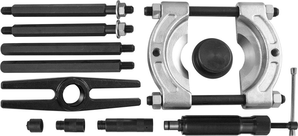 Jonnesway AE310004 Cъемник с сепаратором и гидравлическим цилиндром в наборе, диапазон захватов 105-150 мм, глубина захвата 300 мм, max усилие 10 т. AE310004