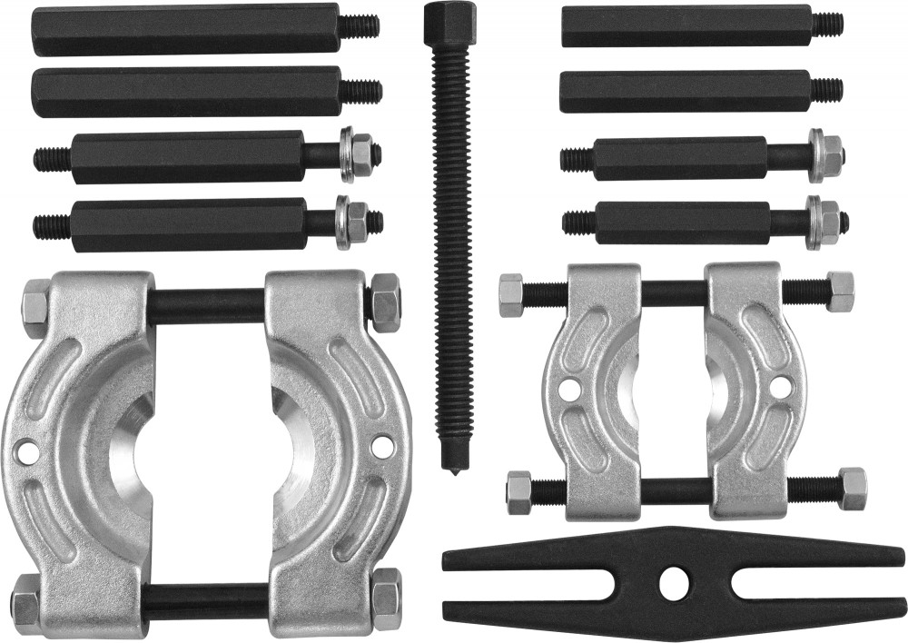 Jonnesway AE310006 Cъемник с сепаратором в наборе, диапазон захватов 30-75 мм, глубина захвата 125 мм AE310006