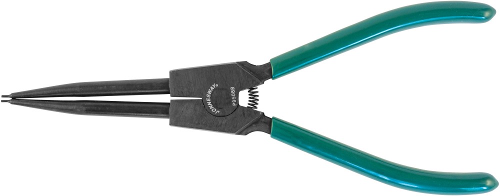 Jonnesway P9508B Щипцы прямые для стопорных колец удлиненные с ПВХ рукоятками, разжим, 215 мм, 10-32 мм P9508B