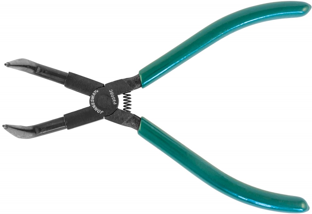 Jonnesway P9508C Щипцы загнутые 90° для стопорных колец удлиненные с ПВХ рукоятками, сжим, 215 мм, 10-32 мм P9508C