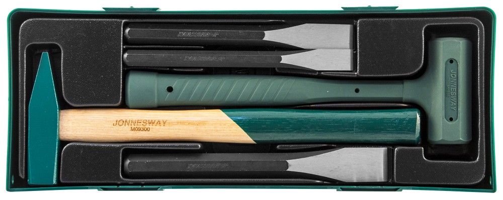 Jonnesway AG010026SP Набор молотков и зубил, 5 предметов (ложемент) AG010026SP