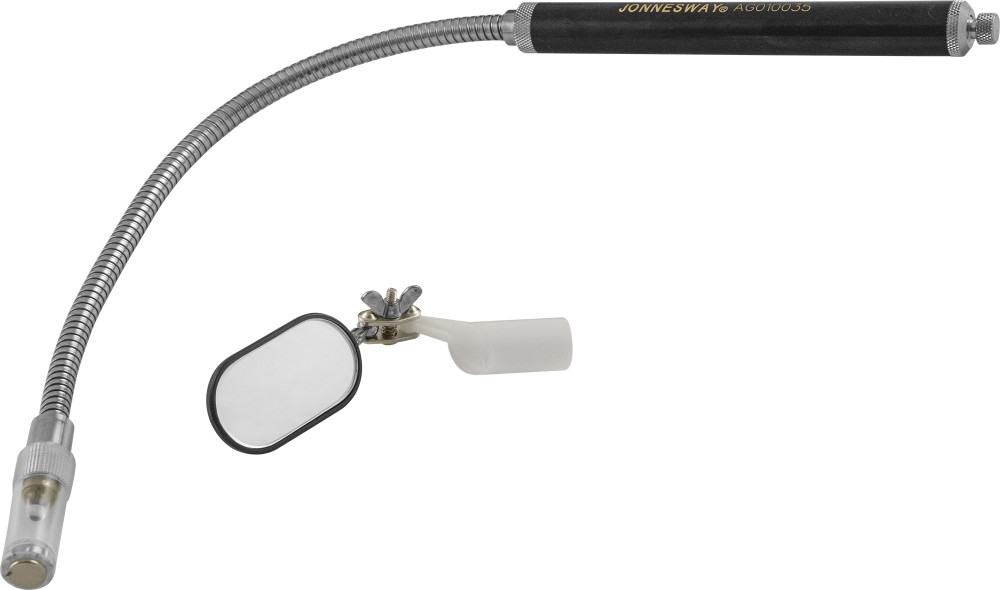 Jonnesway AG010035 Захват магнитный гибкий с зеркалом и подсветкой., L- 445 мм AG010035
