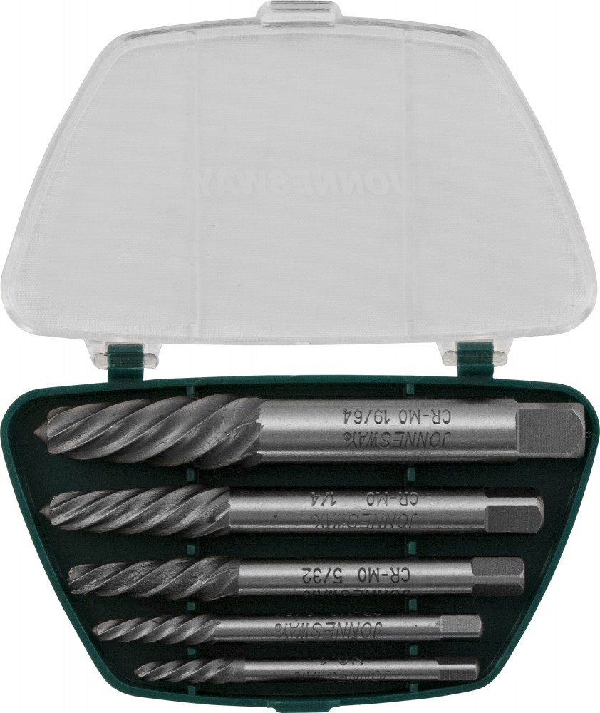 Jonnesway AG010049 Комплект экстракторов "съемник шпилек" 5/64"-19/64", 5 предметов AG010049