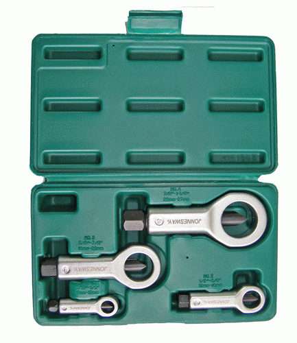 Jonnesway AG010109A Гайколомы в наборе, диапазон 9-27 мм, 4 предмета AG010109A