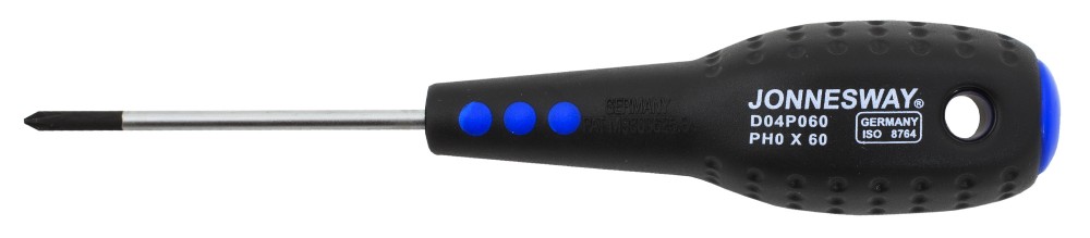 Jonnesway D04P060 Отвертка стержневая крестовая FULL STAR, PH0х60 мм D04P060