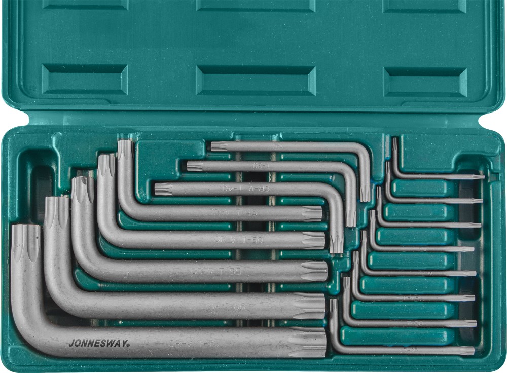 Jonnesway H0816S Набор ключей торцевых TORX® Т6-70, 16 предметов H0816S