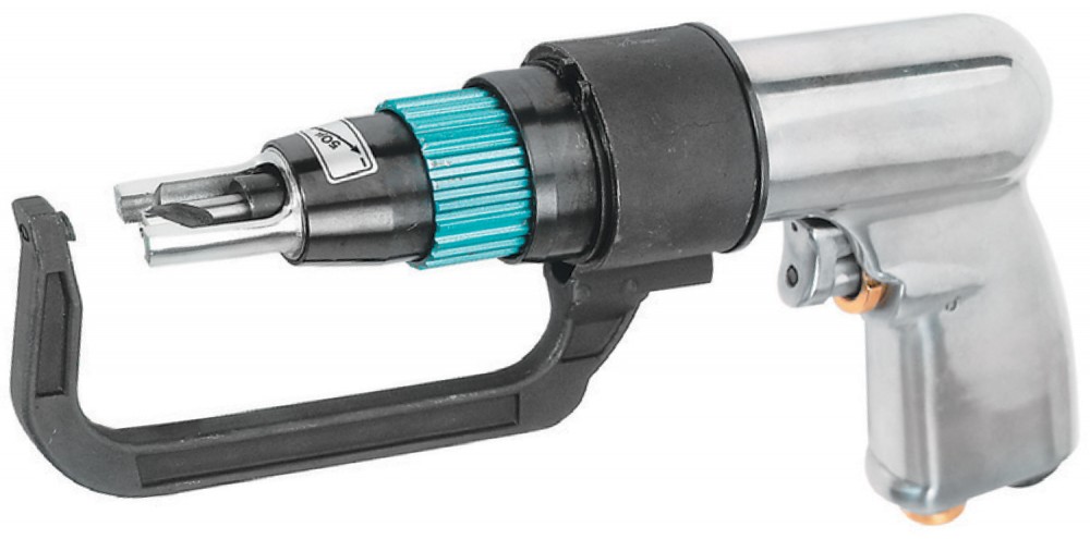 Jonnesway JAD-1015K Набор дрель пневматическая для удаления сварочной точки 1800 об/мин. с аксессуарами, 9 предметов JAD-1015K