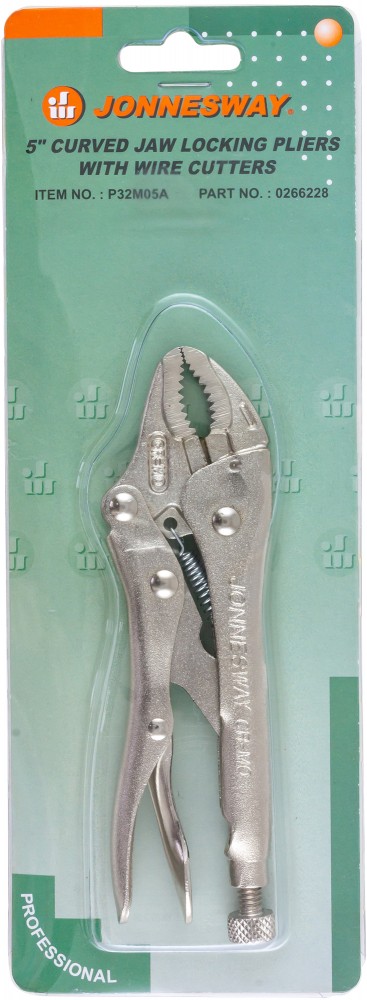 Jonnesway P32M05A Зажим ручной с фиксацией, трубный захват, 125 мм, 0-28 мм P32M05A