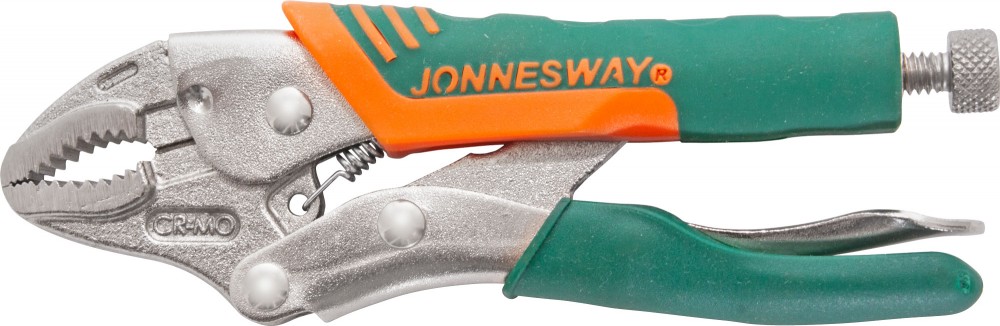 Jonnesway P32M05C Зажим ручной с фиксацией и прорезиненными рукоятками, трубный захват, 125 мм, 0-28 мм P32M05C