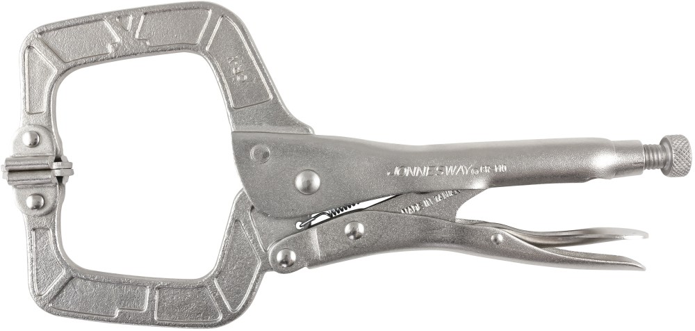 Jonnesway P53M11 Зажим ручной с фиксацией, С-образный захват, 275 мм, 0-90 мм P53M11