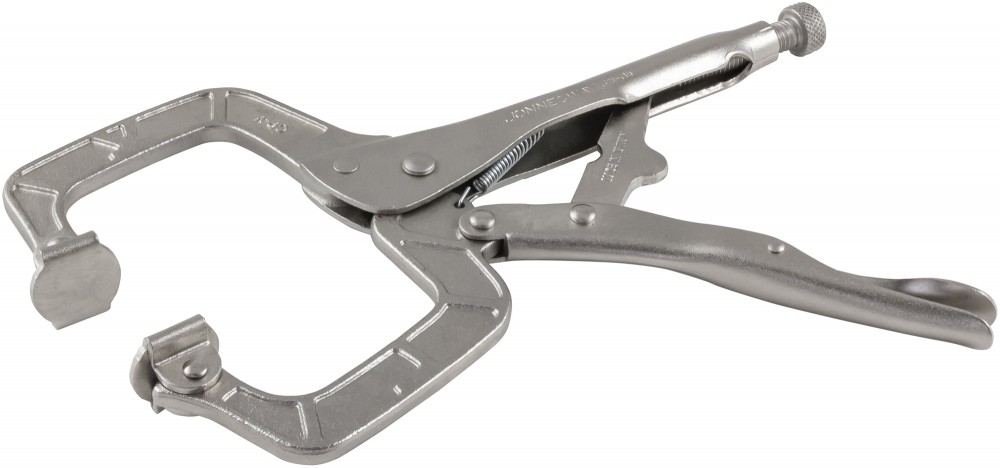 Jonnesway P53M11 Зажим ручной с фиксацией, С-образный захват, 275 мм, 0-90 мм P53M11