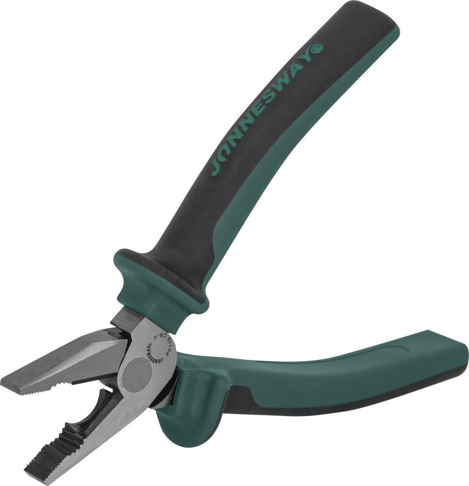 Jonnesway P0116 Пассатижи с увеличенными рычагами и двухкомпонентными рукоятками, 160 мм P0116