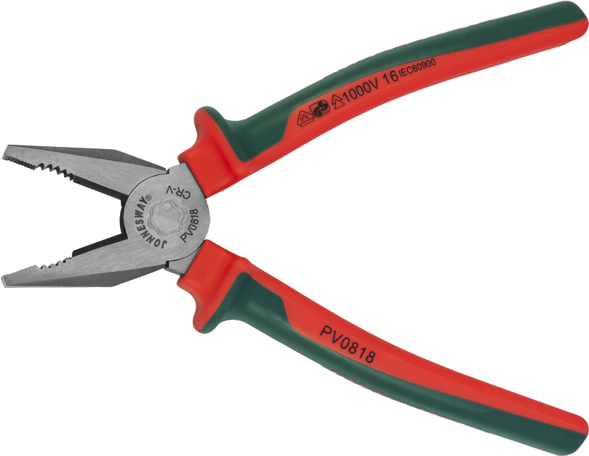 Jonnesway PV0818 Пассатижи диэлектрические с двухкомпонентными рукоятками, 200 мм PV0818