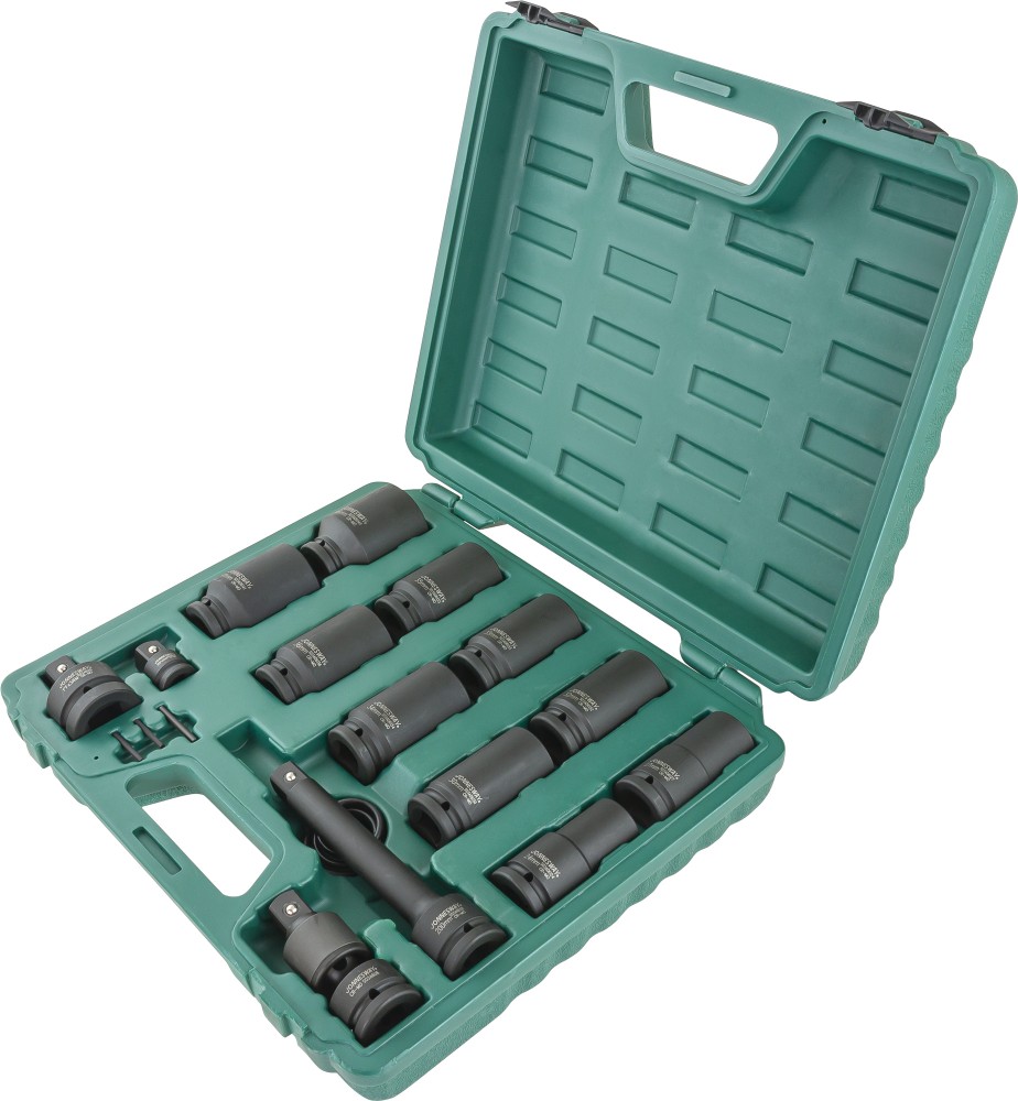 Jonnesway S03AD6120S Набор головок торцевых ударных глубоких 3/4"DR, 24-46 мм, 20 предметов S03AD6120S