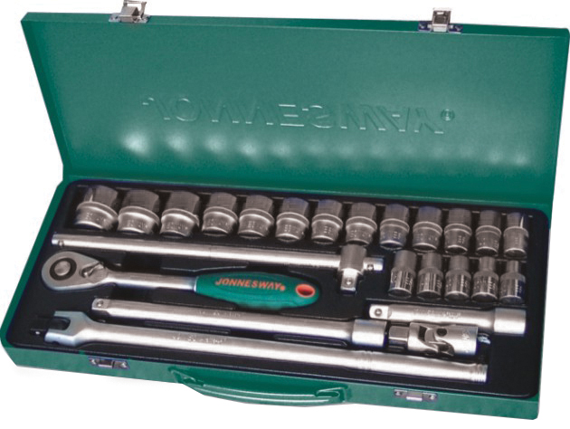 Jonnesway S04H4524S Набор головок торцевых 1/2"DR, 10-32 мм, 24 предмета S04H4524S
