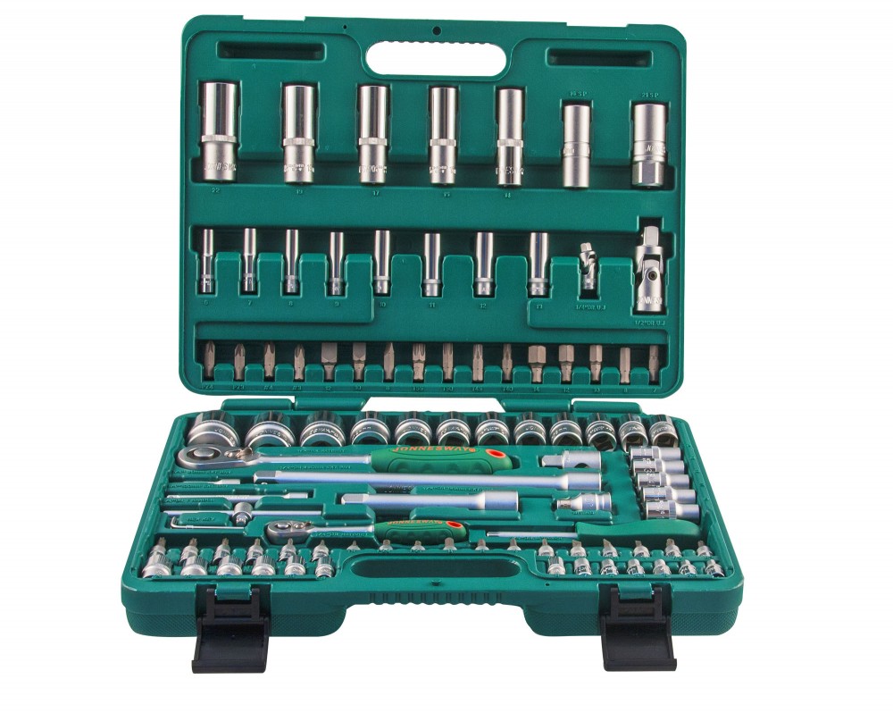 Jonnesway S04H52494S Набор инструмента универсальный 1/4", 1/2"DR, 94 предмета S04H52494S