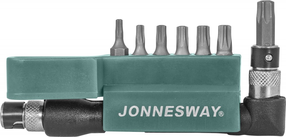Jonnesway S08H2S8S Комплект вставок-бит 1/4"DR TORX®, T10-T40, c Г-образным приводом, 8 предметов S08H2S8S