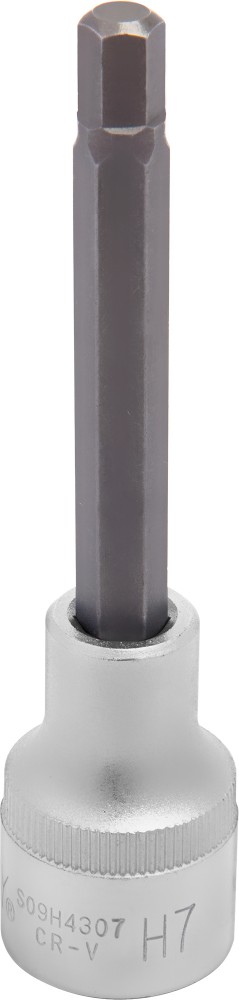  S09H4307 Насадка торцевая 1/2"DR с вставкой-битой шестигранной, H7, 100 мм S09H4307