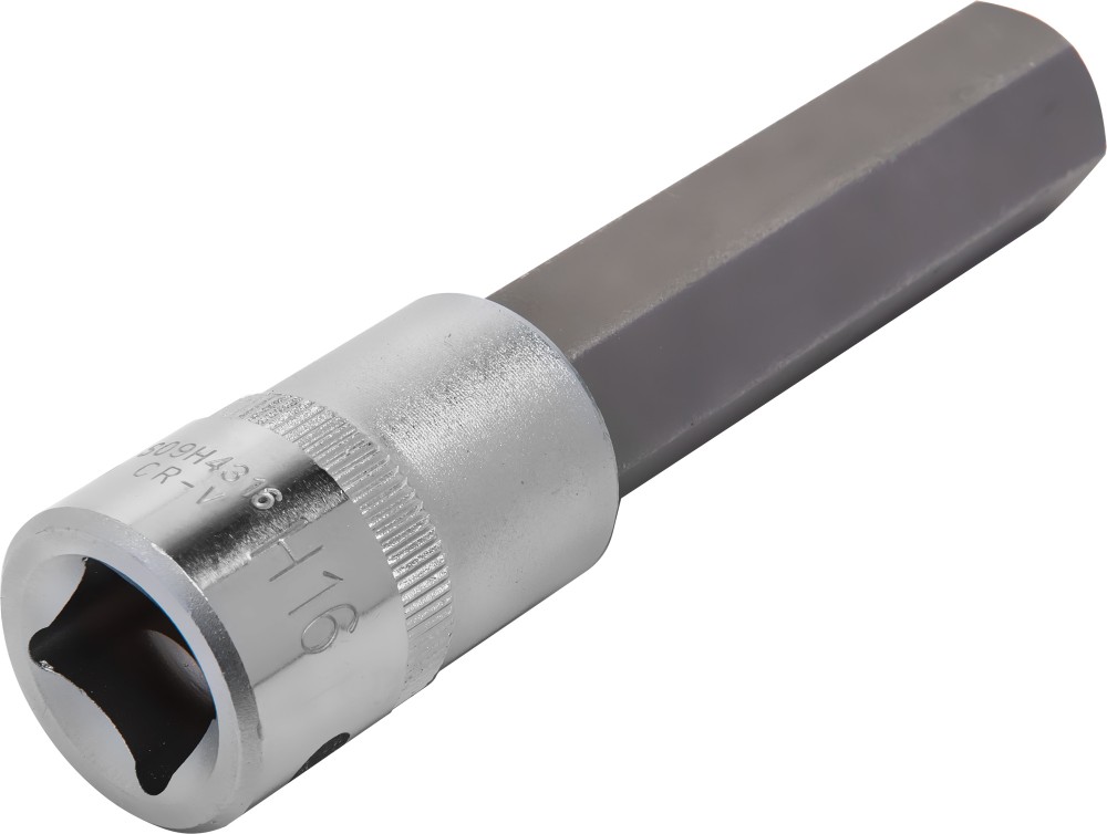 Jonnesway S09H4316 Насадка торцевая 1/2"DR с вставкой-битой шестигранной, H16, 100 мм S09H4316