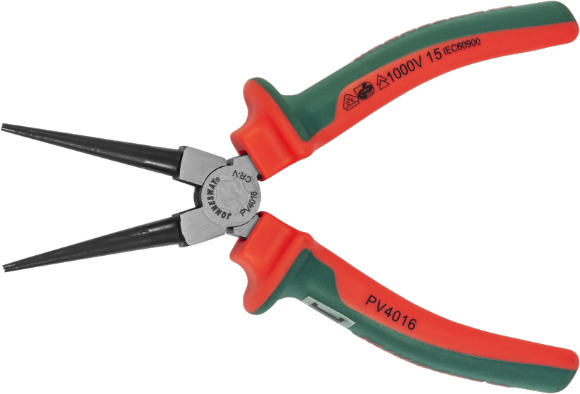 Jonnesway PV4016 Круглогубцы диэлектрические с двухкомпонентными рукоятками, 160 мм PV4016