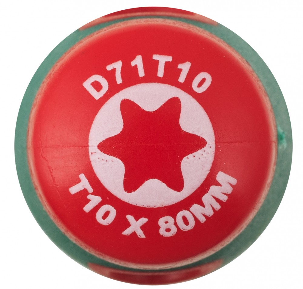 Jonnesway D71T10 Отвертка стержневая TORX® ANTI-SLIP GRIP, T10х80 D71T10