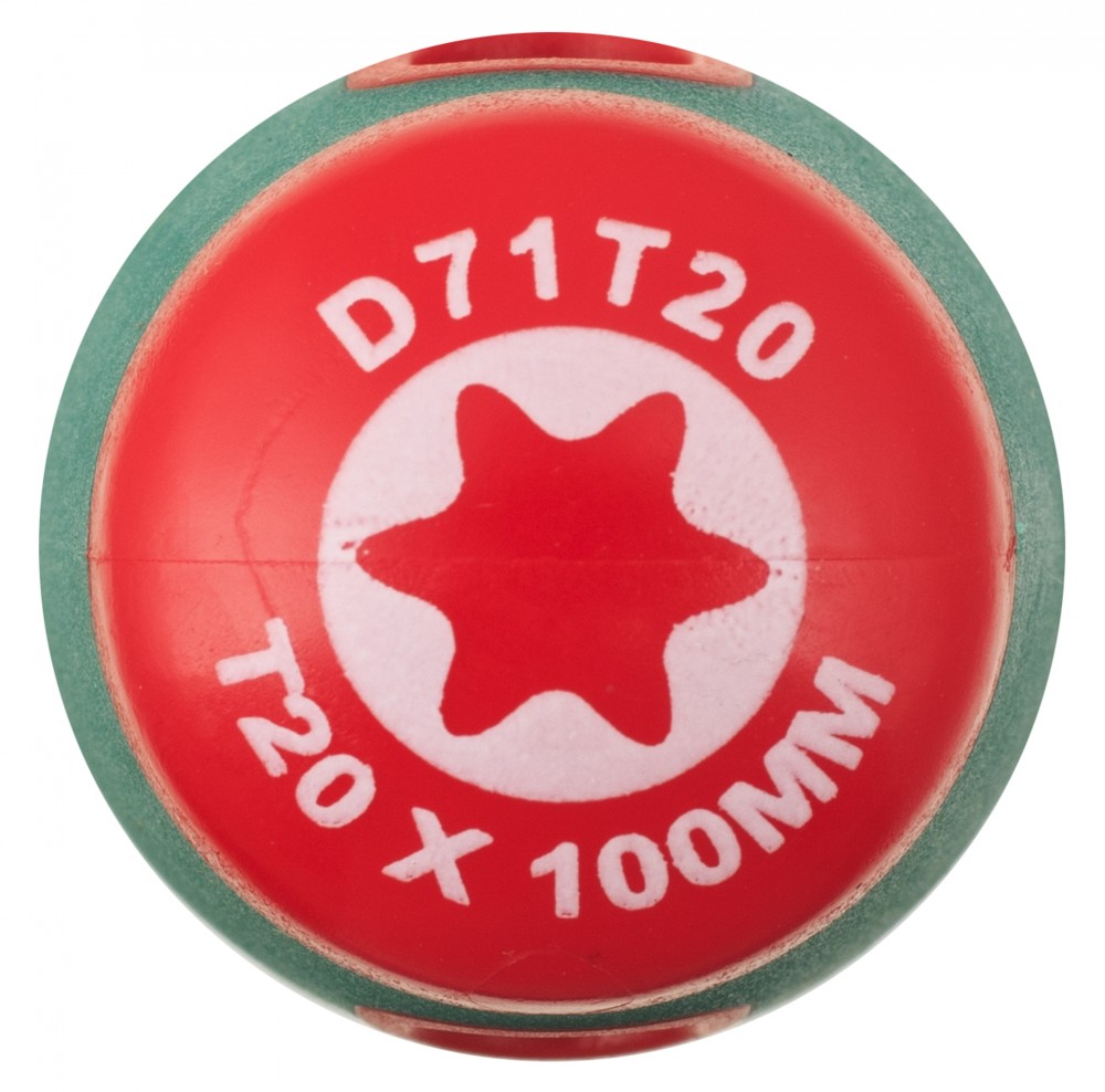  D71T20 Отвертка стержневая TORX® ANTI-SLIP GRIP, T20х100 D71T20