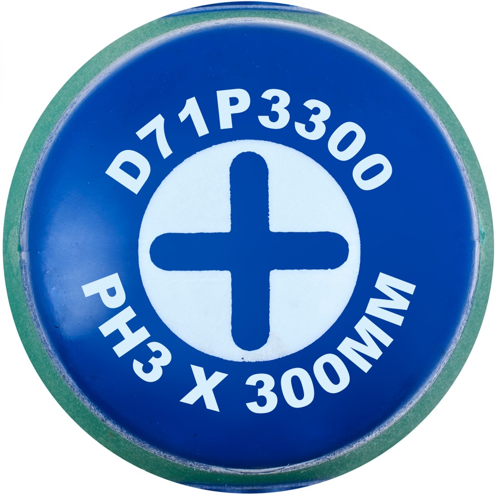  D71P3300 Отвертка стержневая крестовая ANTI-SLIP GRIP, PH3x300 мм D71P3300