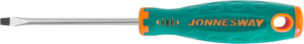 Jonnesway D71S480 Отвертка стержневая шлицевая ANTI-SLIP GRIP, SL4.0х80 мм D71S480