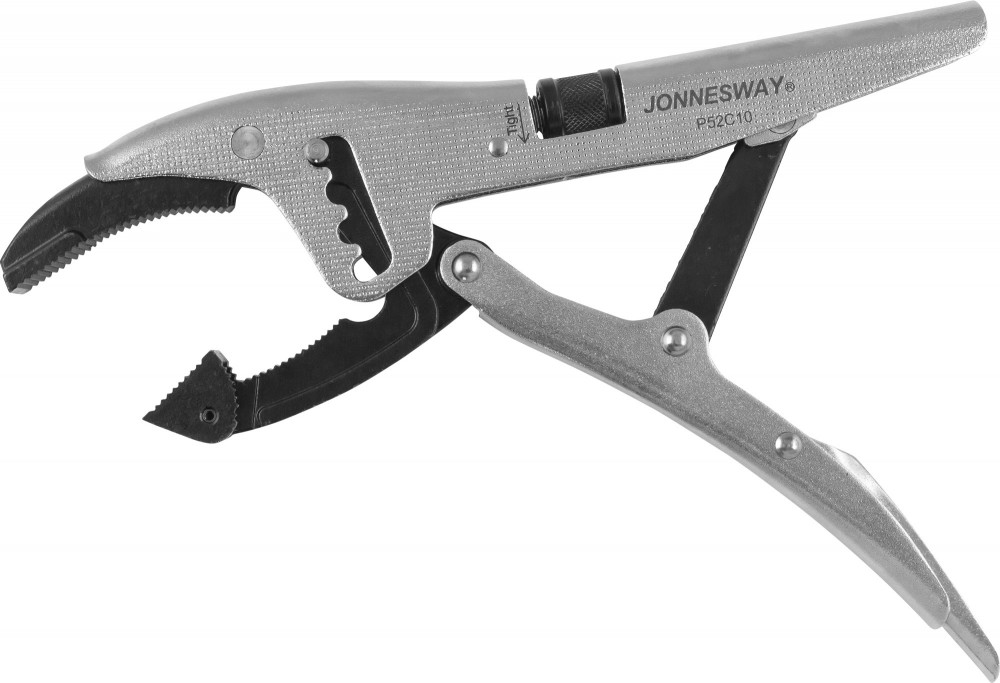 Jonnesway P52C10 Зажим ручной переставной с шарнирной губкой и трубным захватом, 250 мм, 0-80 мм P52C10