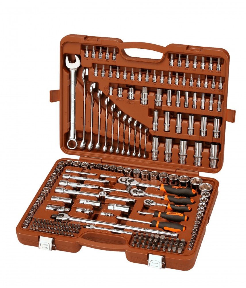 Ombra OMT216S Набор инструмента универсальный 1/4", 3/8", 1/2"DR, 216 предметов OMT216S
