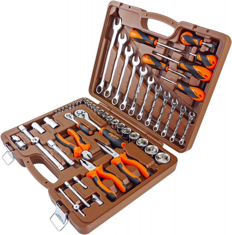 Ombra OMT55S Набор инструмента универсальный 1/4", 1/2"DR, 55 предметов OMT55S