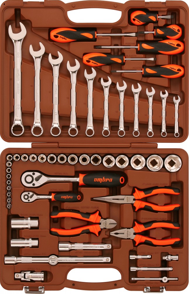Ombra OMT55S Набор инструмента универсальный 1/4", 1/2"DR, 55 предметов OMT55S