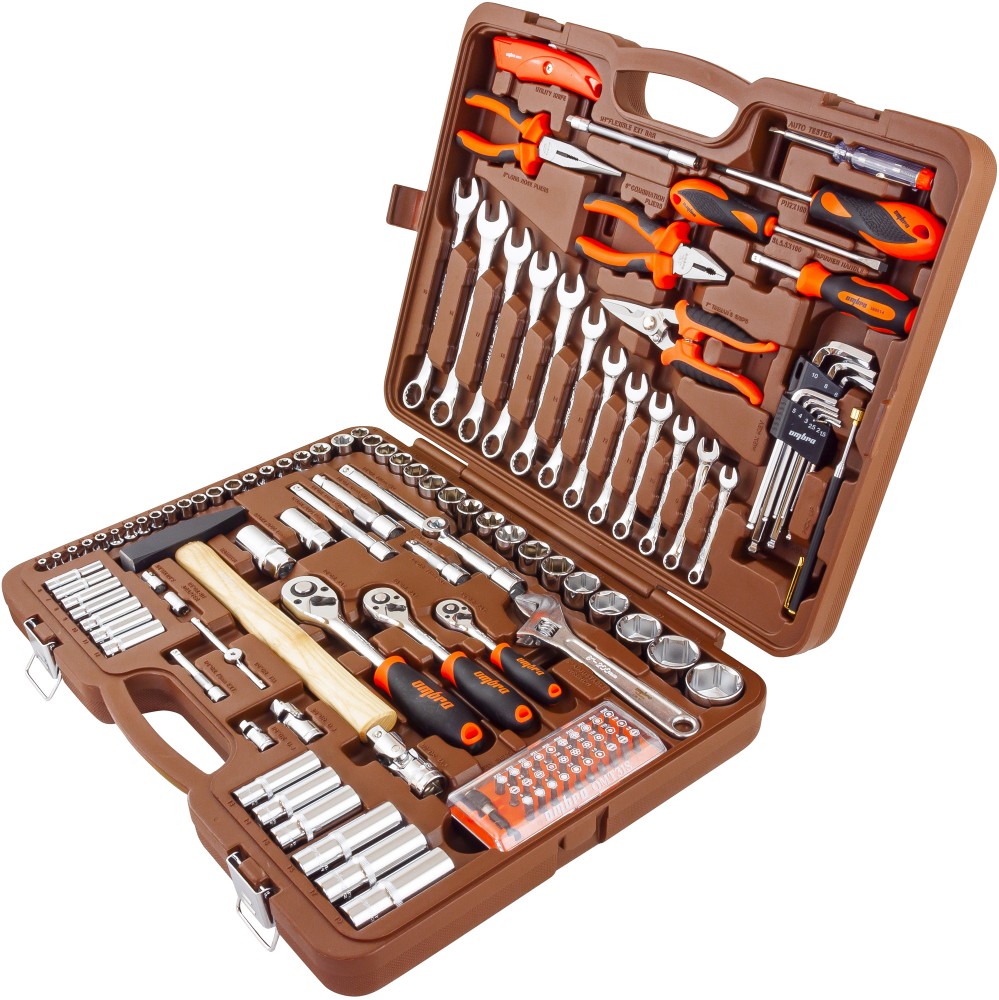 Ombra OMT131S (OMT131S18) Набор инструмента универсальный 1/4", 3/8" и 1/2"DR, 131 предмет OMT131S