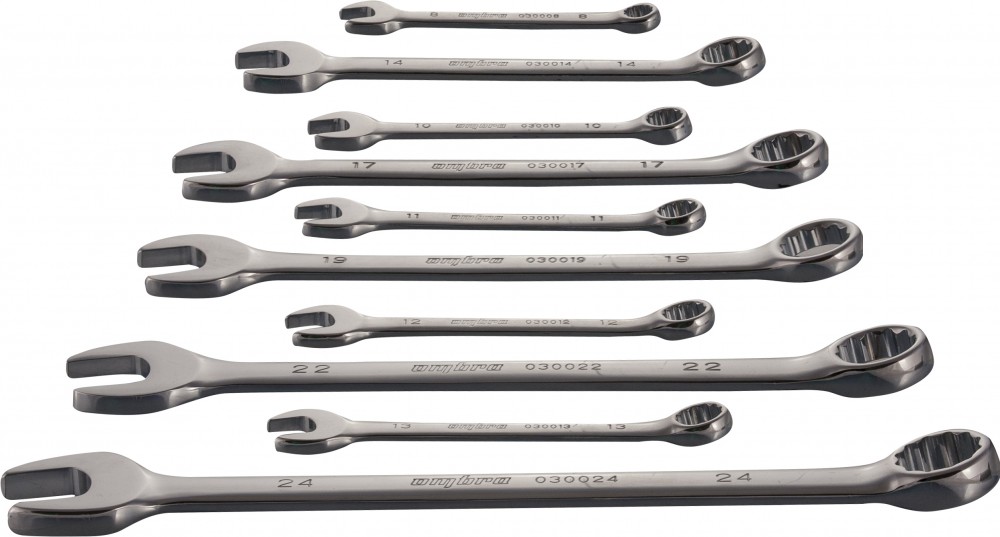 Ombra OMT10S Набор ключей гаечных комбинированных в сумке, 8-24 мм, 10 предметов OMT10S