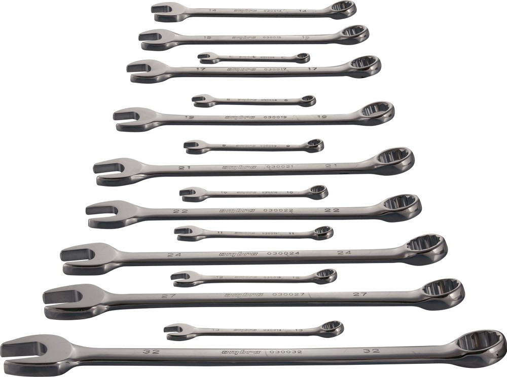 Ombra OMT16S Набор ключей гаечных комбинированных в сумке, 8-32 мм, 16 предметов OMT16S