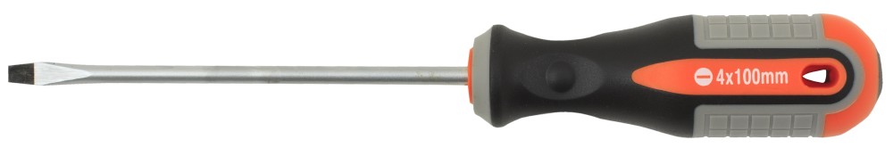 Ombra 750410 Отвертка стержневая шлицевая ROUND GRIP, SL4x100 мм 750410