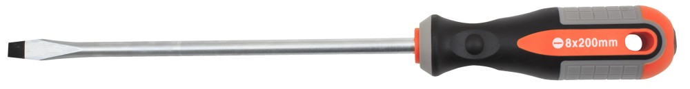 Ombra 752820 Отвертка стержневая шлицевая ROUND GRIP, SL8x200 мм 752820