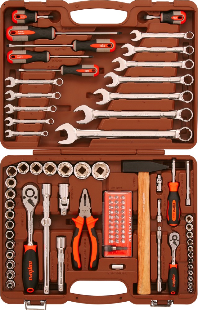 Ombra OMT93S (OMT93S18) Набор инструмента универсальный 1/4", 1/2"DR, 93 предмета OMT93S