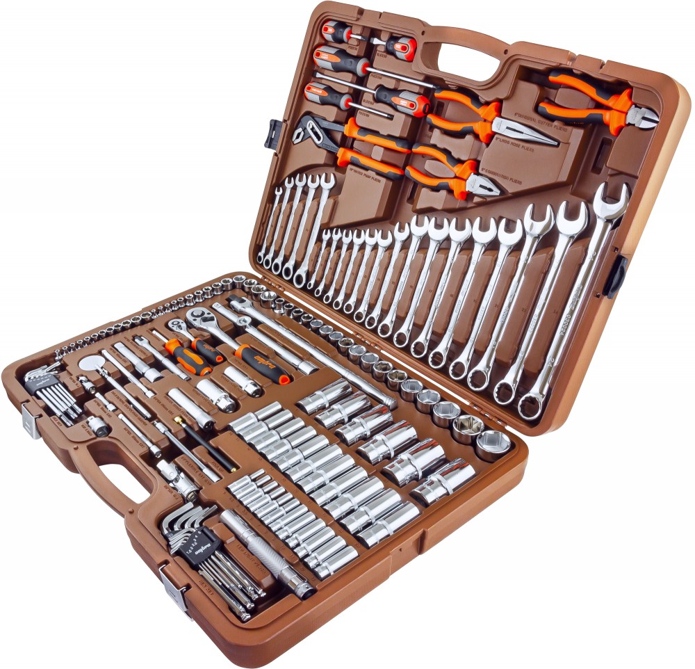 Ombra OMT141S Набор инструмента универсальный 1/4", 3/8" и 1/2"DR, 141 предмет OMT141S