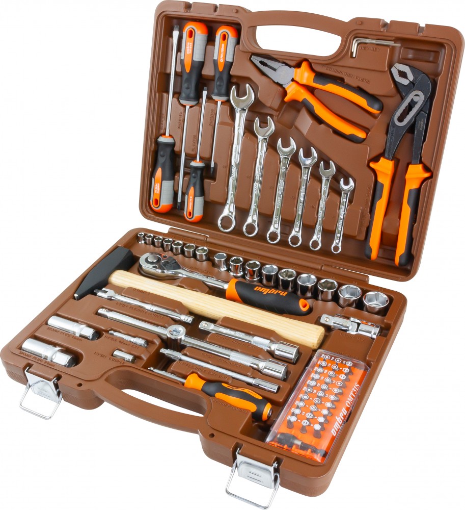 Ombra OMT75S Набор инструмента универсальный 1/4", 1/2"DR, 75 предметов OMT75S